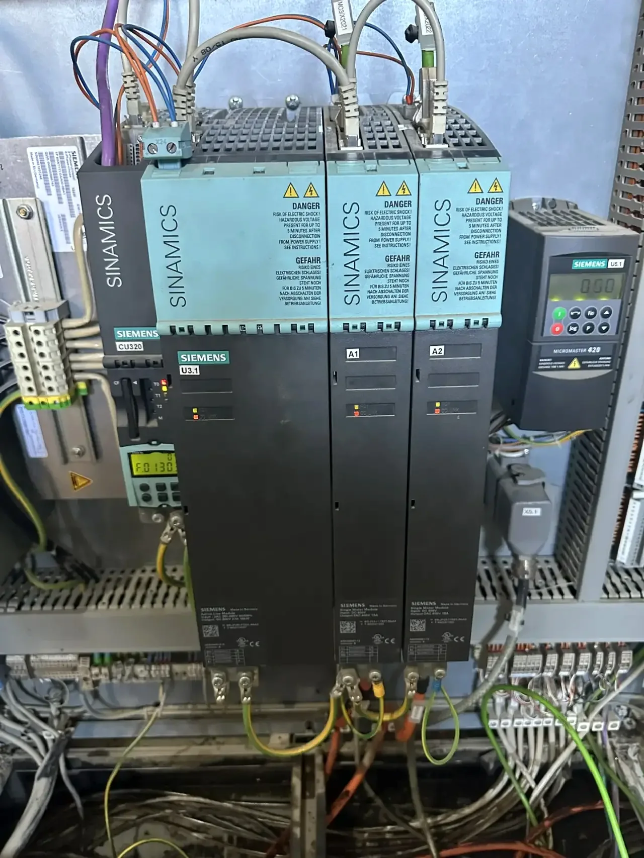 Неисправность сервопривода Siemens SINAMICS